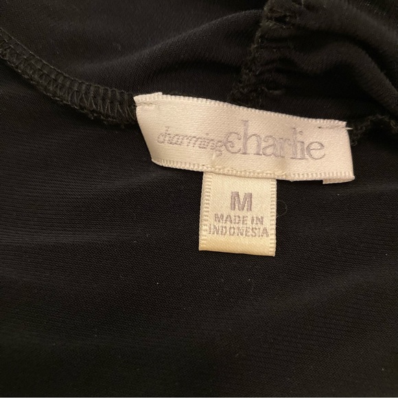 NEW Charming Charlie Black Bow Fall Wedding Office Formal Sexy Dress Medium - Picture 12 of 17